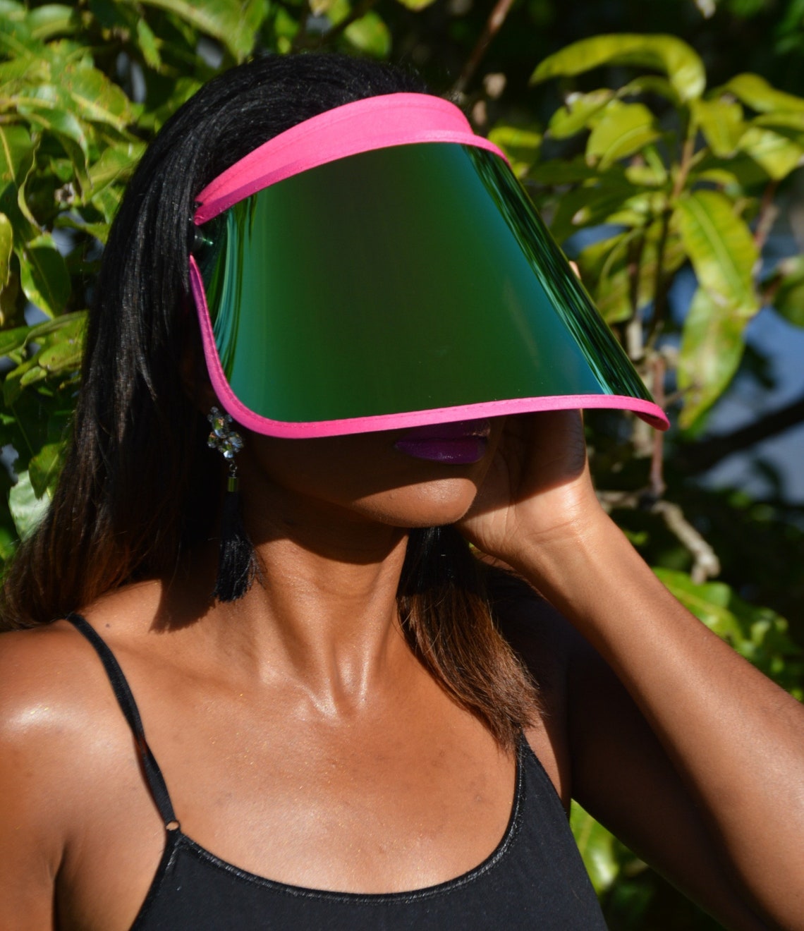 Fashion Face Shield Sun Visor Etsy