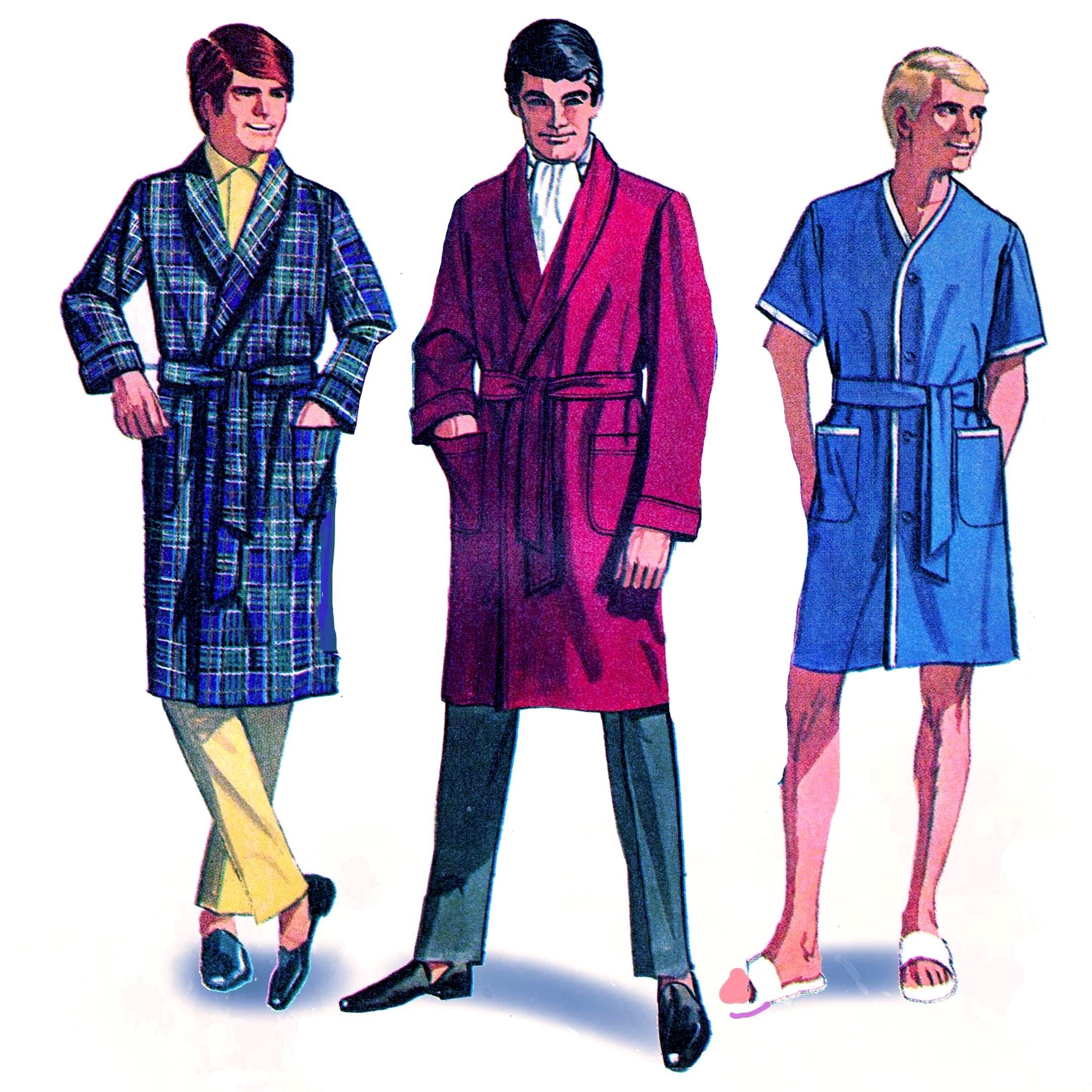 Free Man Robe Pattern 1960s Men's Robes UNCUT Sewing Pattern: Simplicity 7935 - Medium 38 ...