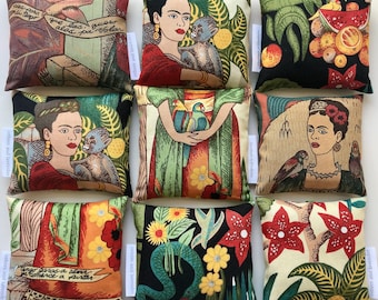 Frida Lavender Bag in Alexander Henry's 'Frida's Garden' Fabric
