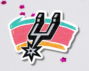 Spurs LogoSticker | Water and Weather Resistant Sticker for Laptop, Bumper, Water Bottle, Notebook