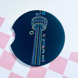 San Antonio, Texas Tower Of The America Car Coaster | SATX Car Accessories