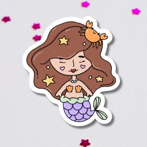 Mermaid Vinyl Sticker | Sea, Ocean Decal | Waterproof, Glossy
