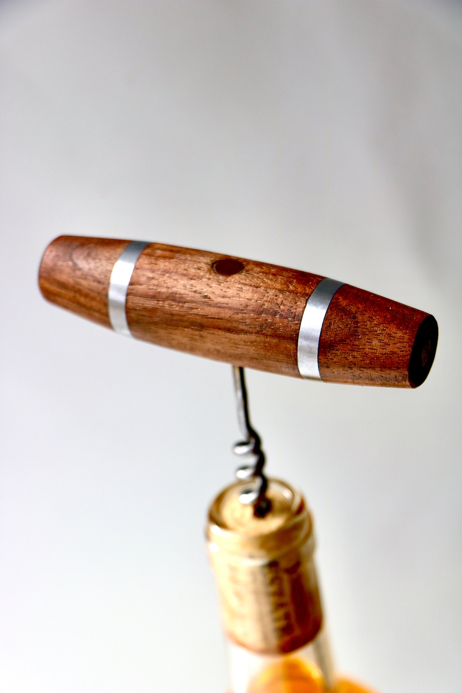 Wine Corkscrew With Barrel Handle Etsy Australia