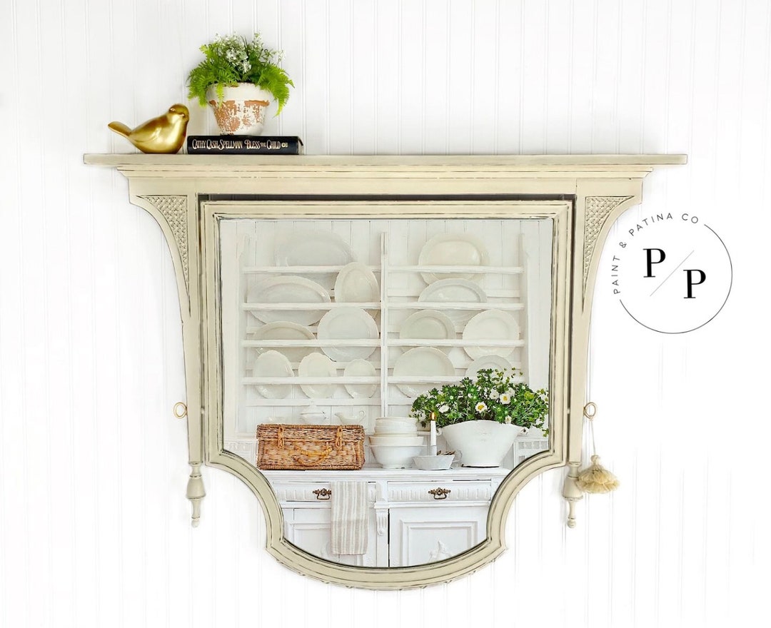 SOLD Vintage Mirror With Shelf Etsy