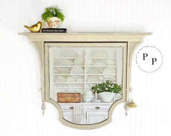 SOLD*** Vintage Mirror with Shelf