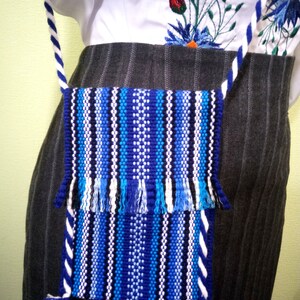 Blaue Handytasche Rot ethnischer Desinfektionshalter Boho gestreifte Geldbörse Bunt iPhone Hülle Hängende Crossbody Smartphone-Abdeckung Ostergeschenk