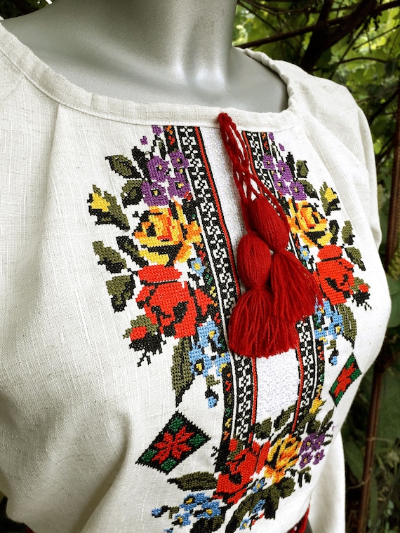 Romanian Blouse Antique Blouse Romanian Embroidery
