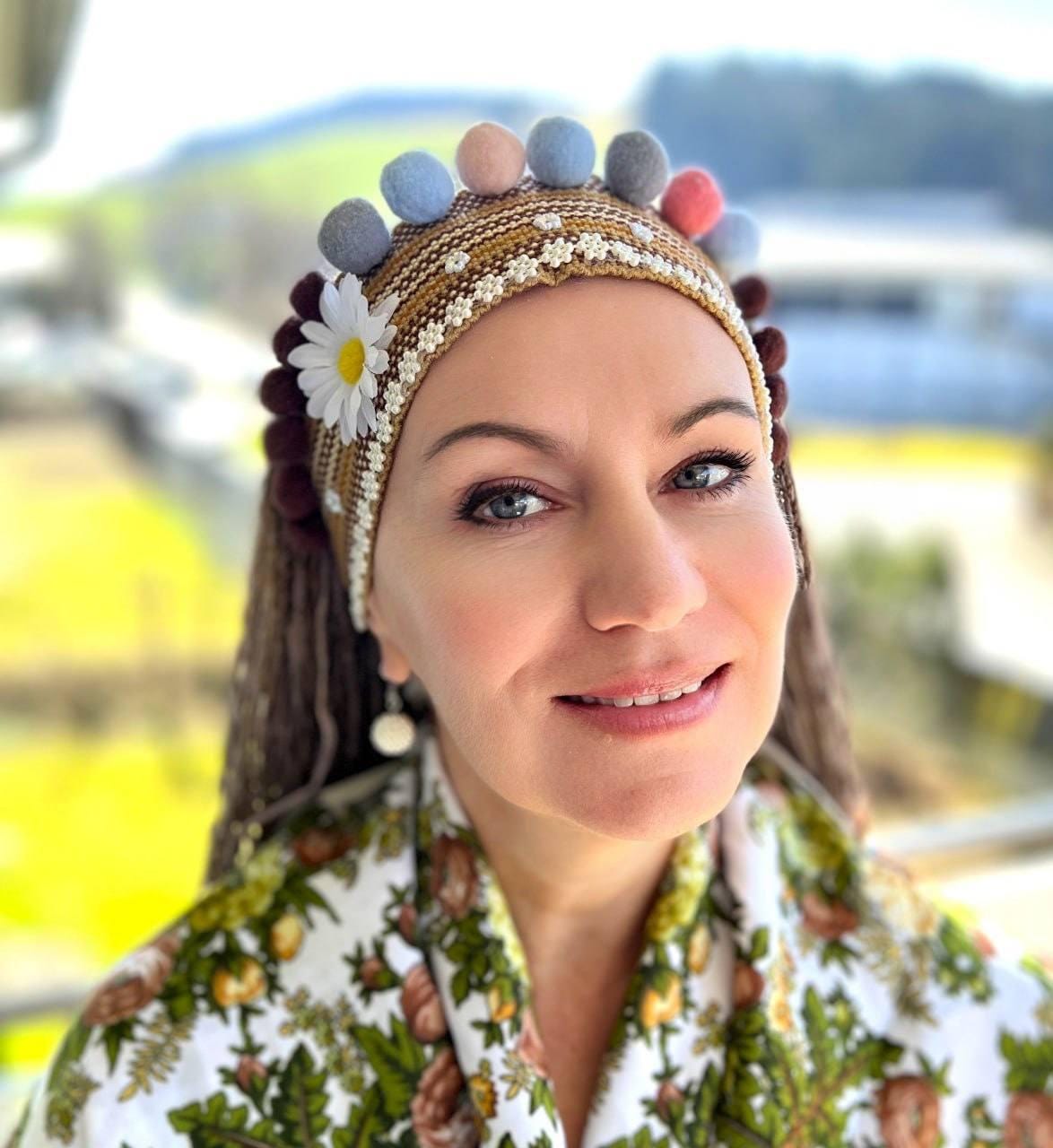 Black Braided Fringe Statement Head piece - Made in Ukraine Wednesday Black Braid Set + Fringe – Magic Manes Hair Extensions main image 2