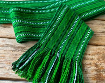 Woven Belt/ Sash •yardage of Wool & Cotton Blend Fabric  display picture 2