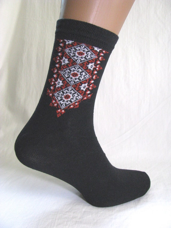 Calcetines negros de regalo para hombre, calcetines de algodón orgánico,  patrones folclóricos de los Cárpatos, regalo étnico ucraniano para padrinos  de boda, regalo de Pascua -  México