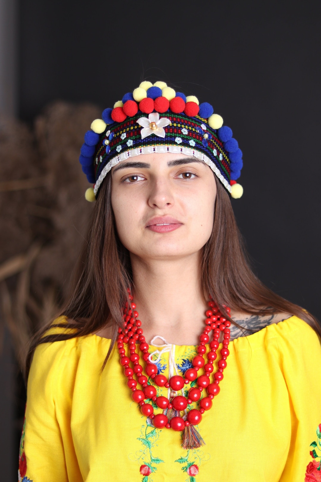 Fascia Capelli Fiori Bohémien - Corona Floreale Regolabile, Per Feste E Matrimoni - Foto 3