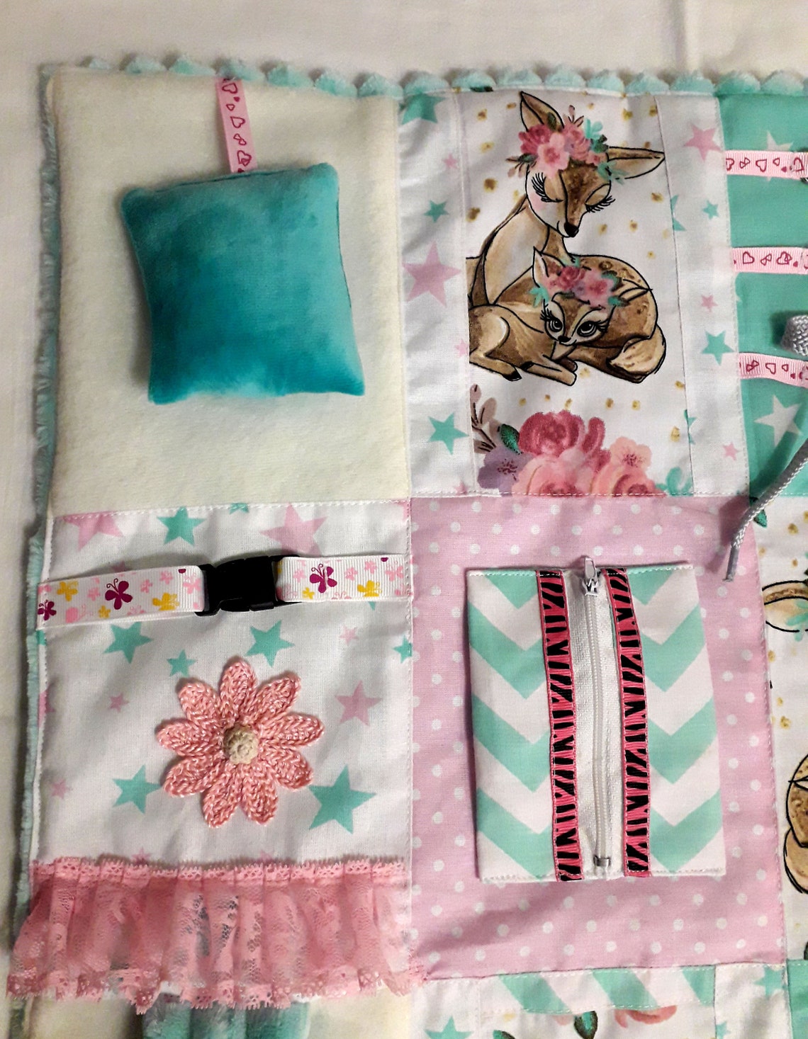 Alzheimer's Fidget Quilt Dementia Busy Blanket Wheelchair Etsy