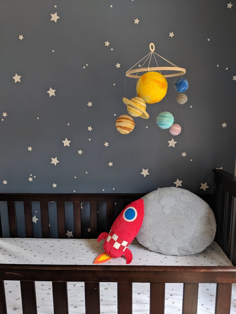 Planètes mobiles comme décor d'espace pour chambre d'enfant sur le thème de l'espace image 8