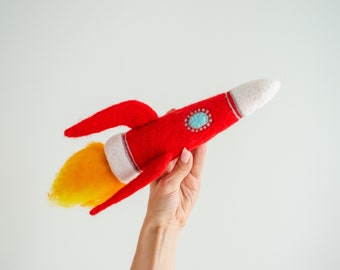 3D Rocket space ship wall decor for nursery or space playroom