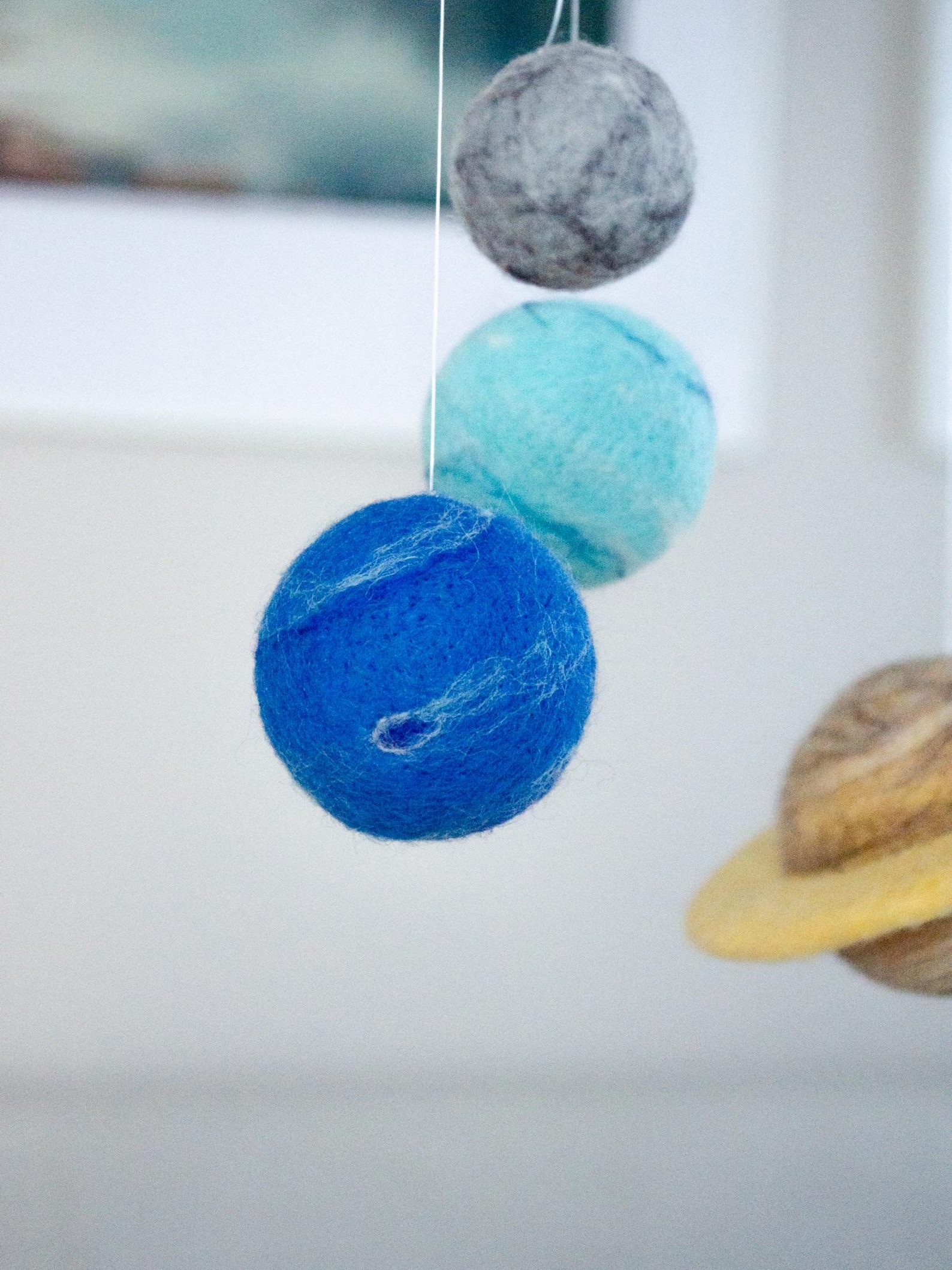 Felt Mini Solar System Mobile: Planet Decor for Space Themed Nursery - Etsy