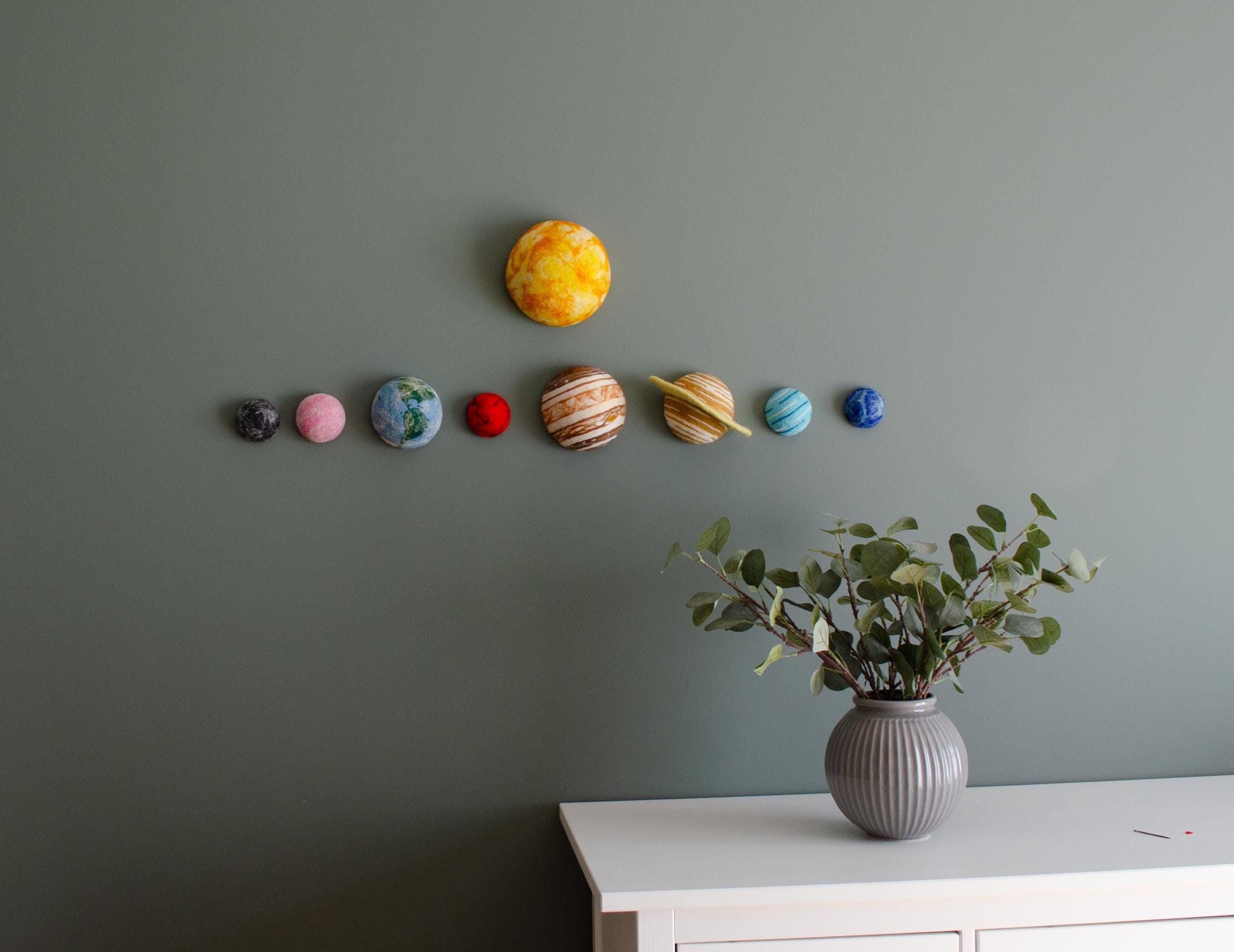 Felt Solar System Planets Wall Hanging • Montessori Space Themed ...