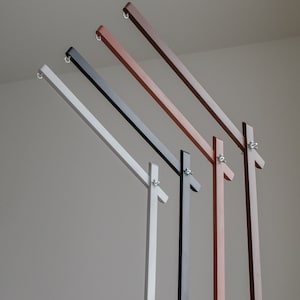 brazo móvil marrón para bebés - marrón Soporte móvil - Percha móvil - Brazo móvil cuna - accesorio para cuna para bebés - percha de madera