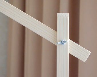 Natural Wood Baby Mobile Arm - Handmade Crib Hanger