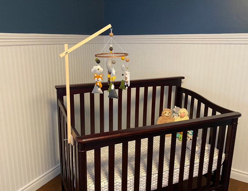 Natural baby mobile arm Mobile holder Mobile hanger Crib Etsy