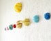 3D Solar system planets as a outer space decor for Space themed nursery,  first mothers day gift 
