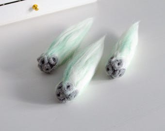Wool Comets for Space Themed Nursery, Falling Stars Wall & Ceiling Decor