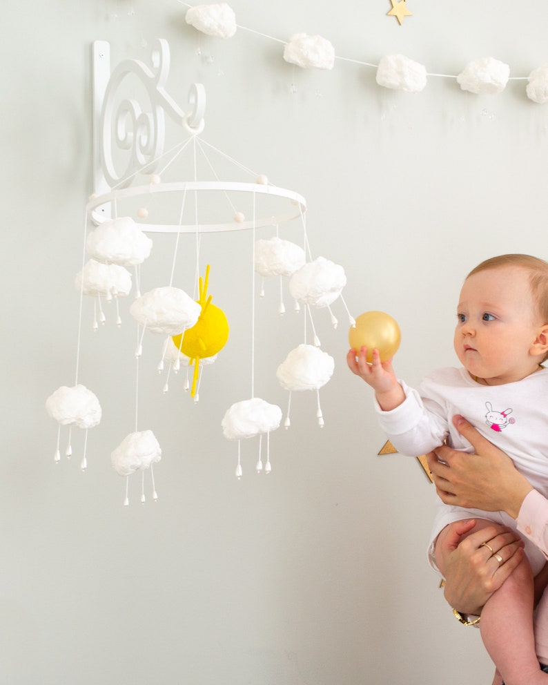 Wall Mounted Baby Mobile Arm White Wall Baby Mobile Hanger Etsy