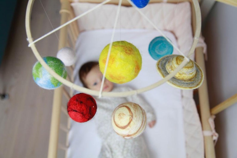 Planètes mobiles comme décor d'espace pour chambre d'enfant sur le thème de l'espace image 4