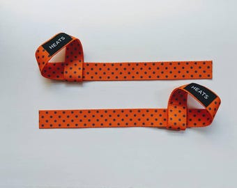 Weightlifting Straps - Orange & Purple