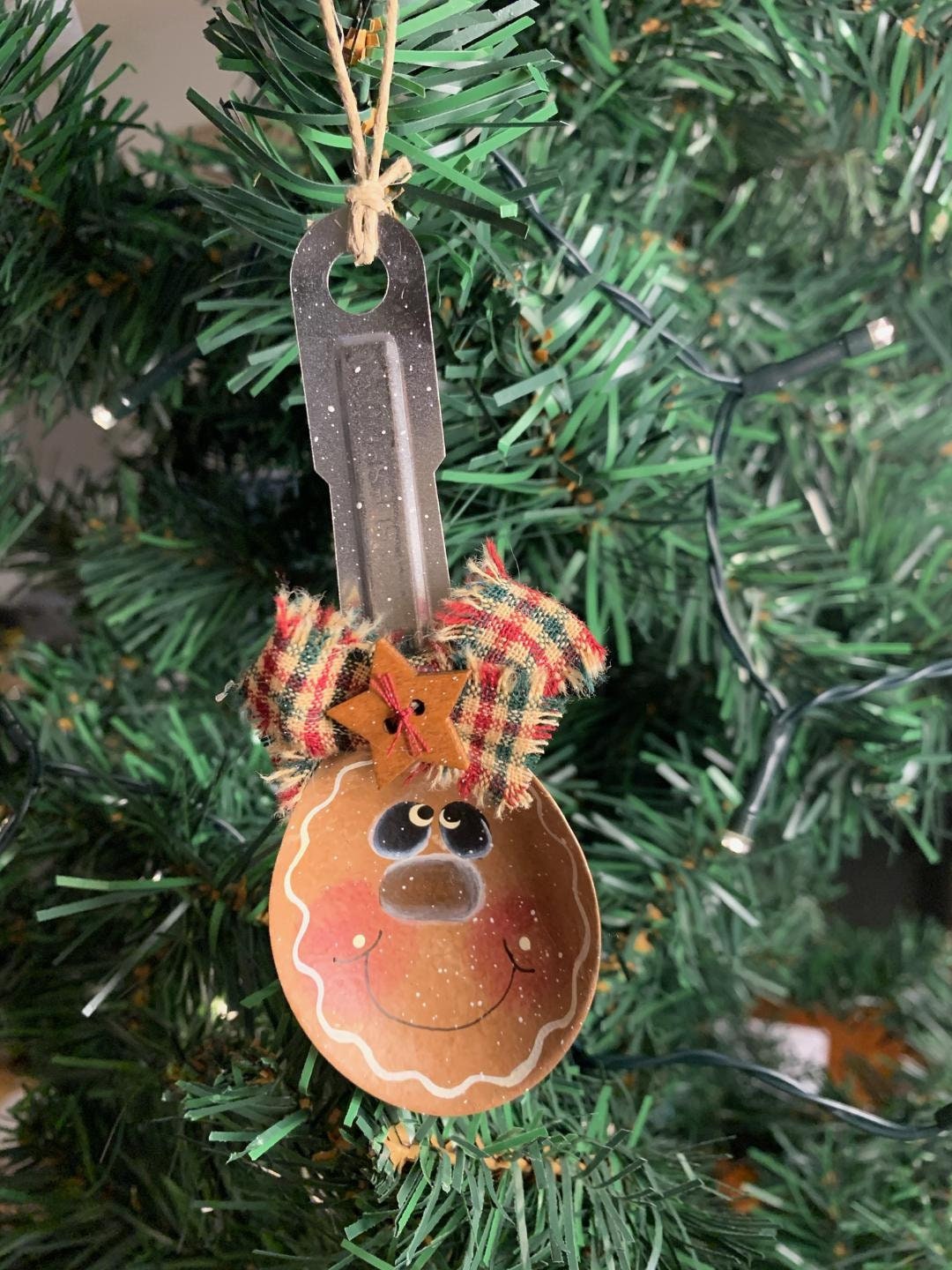 Holiday Gingerbread Measuring Spoon tablespoon Ornament Etsy