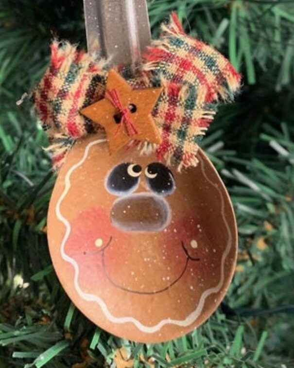 Holiday Gingerbread Measuring Spoon tablespoon Ornament Etsy