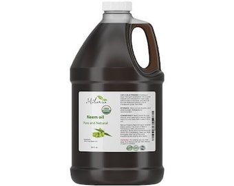 64 oz Premium Organic NEEM OIL Virgin, Cold Pressed, Unrefined 100% Pure Natural Grade A. Excellent Quality.