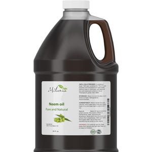 Premium NEEM OIL Virgin, Cold Pressed, Unrefined 100% Pure Natural Grade A. Excellent Quality.
