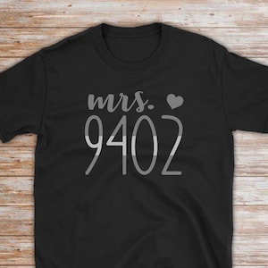 Custom Corrections Wife Shirt - Thin Silver Line - Correctional Officer Gift - Badge Number Shirt - Personalized Corrections Officer Gift