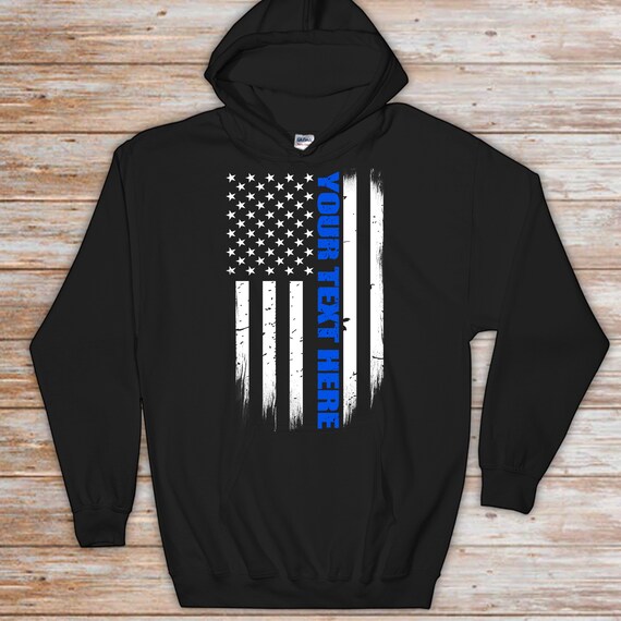 Police flag best sale sweatshirt