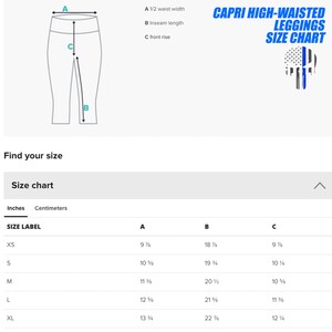 Thin Blue Line Leggings: Personalized Police Wife Gift bild 7