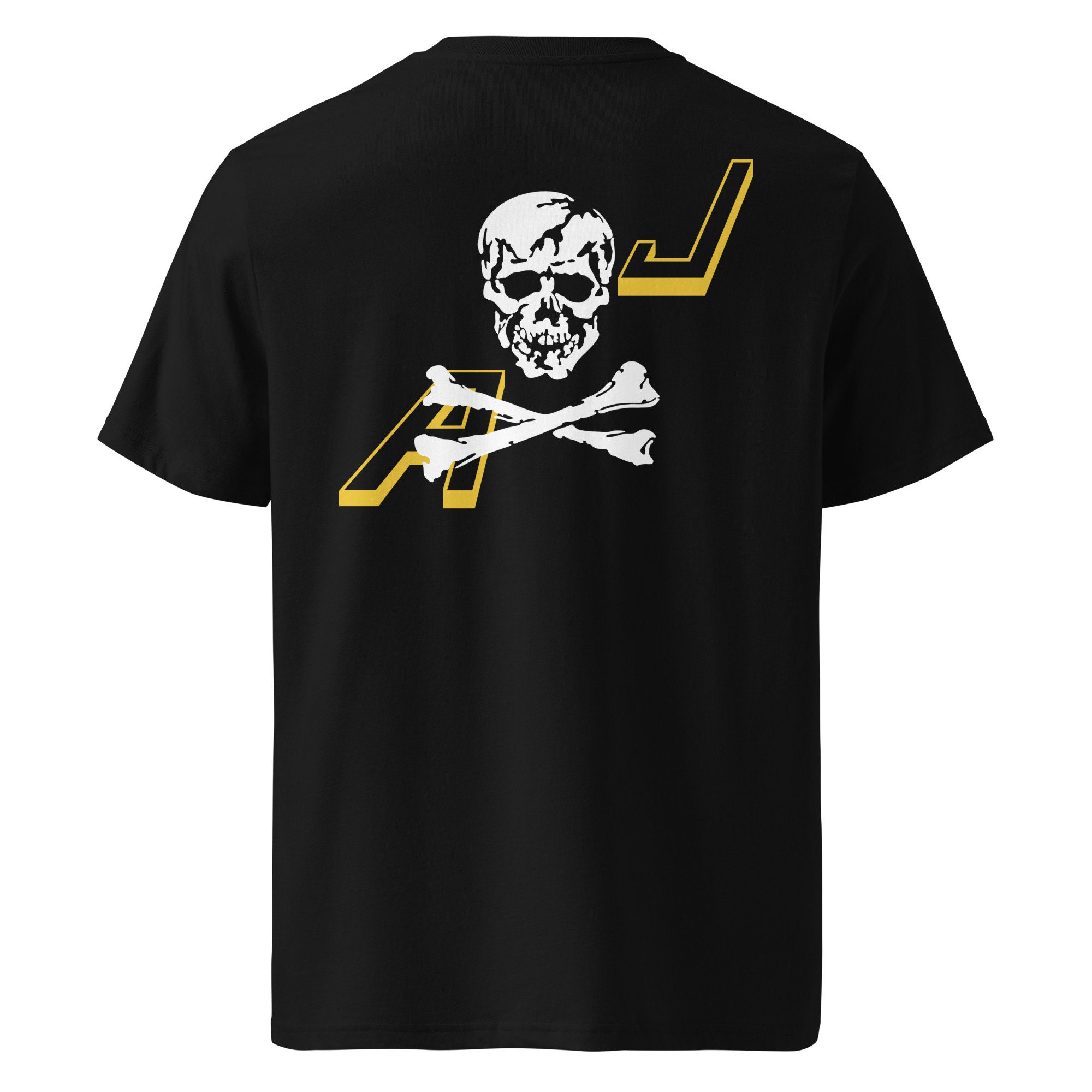Premium US Navy Jolly Rogers Back-print Unisex Organic Cotton T-shirt