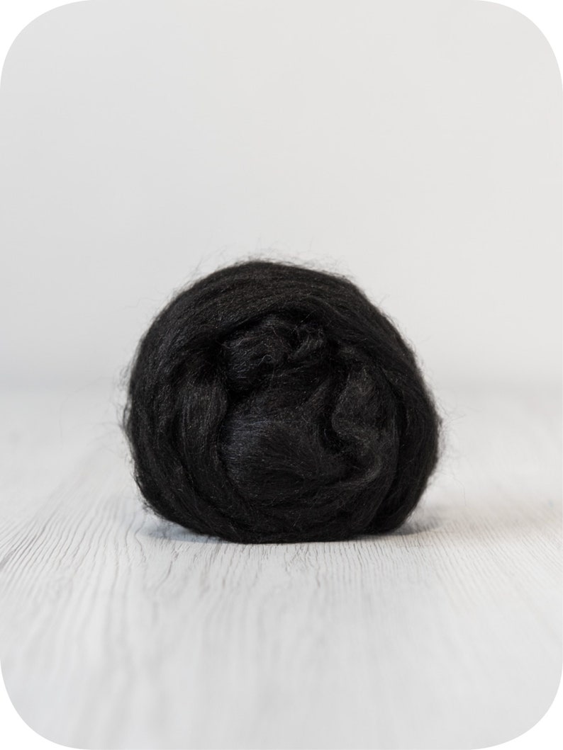 Tussah silk top DARK DyeingHouseGallery DHG Colour combed sliver