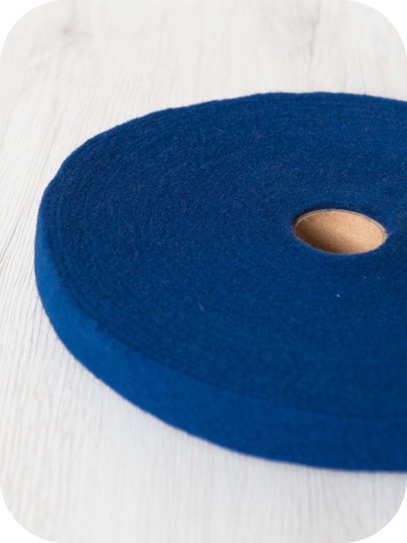 Extra fine merino wool prefelt ribbon DyeingHouseGallery DHG Color Evening