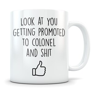 Colonel promotion gift, colonel promotion, promoted colonel, colonel promoted, colonel promotion mug, colonel Gift Idea, funny colonel gift