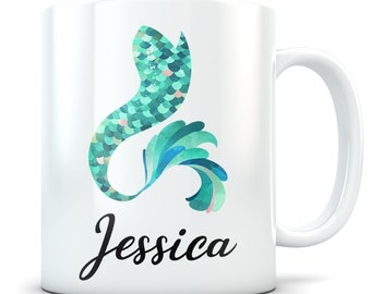 Mermaid gift, mermaid mug, mermaid gift idea, mermaid cup, mermaid lover, mermaid coffee mug, mermaid birthday, cute mermaid, mug mermaid