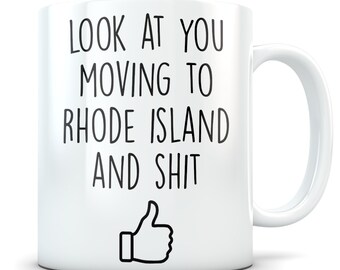 Moving to Rhode Island gift, moving to rhode island, rhode island mug, rhode island gifts, rhode island cup, rhode island coffee mug