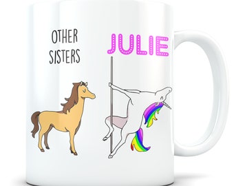 Sister gifts, funny sister gift, sister mug, sister coffee mug, sister gift idea, sister birthday gift, best sister mug, unicorn sister