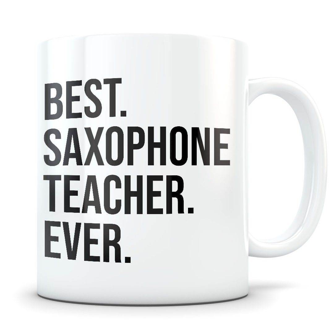 Sax Teacher Gift, Sax Teacher Mug, Saxophone Teacher, Saxophone Teacher