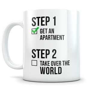 Apartment gifts for women and men, first apartment gift, apartment mug, first apartment, new apartment gift, apartment housewarming gift image 2