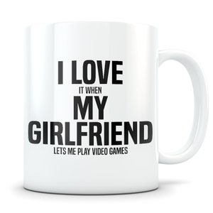 Video Game gift, video game mug, gamer gift, gamer mug, gamer boyfriend, video game gift for men, gaming gift, gaming mug, I love my gf