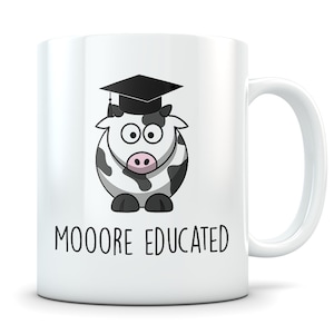Cow graduation gift, cow graduate gift, cow graduation, cow themed school gift, cow school gift, cow graduation mug, cow school mug