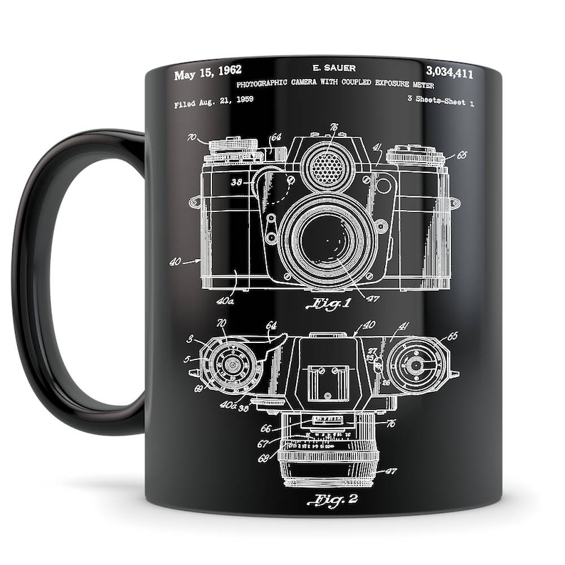 Camera Mug, camera gift, camera coffee mug, vintage camera mug, camera gift idea, photographer gift, photographer mug, photography gift idea image 2