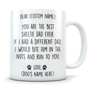 Sheltie gifts for men, Sheltie dad, Sheltie gifts, Sheltie mug, Sheltie dad mug, Sheltie lover, Cute Sheltie gift, Sheltie dog owner