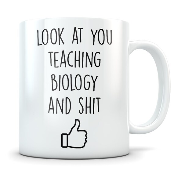 Biology Teacher Biology Teacher Gift Biology Teacher Mug Etsy