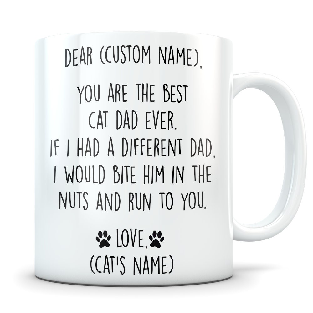 Cat Dad Gifts Cat Gifts for Men Cat Dad Mug Cat Gifts Best Etsy